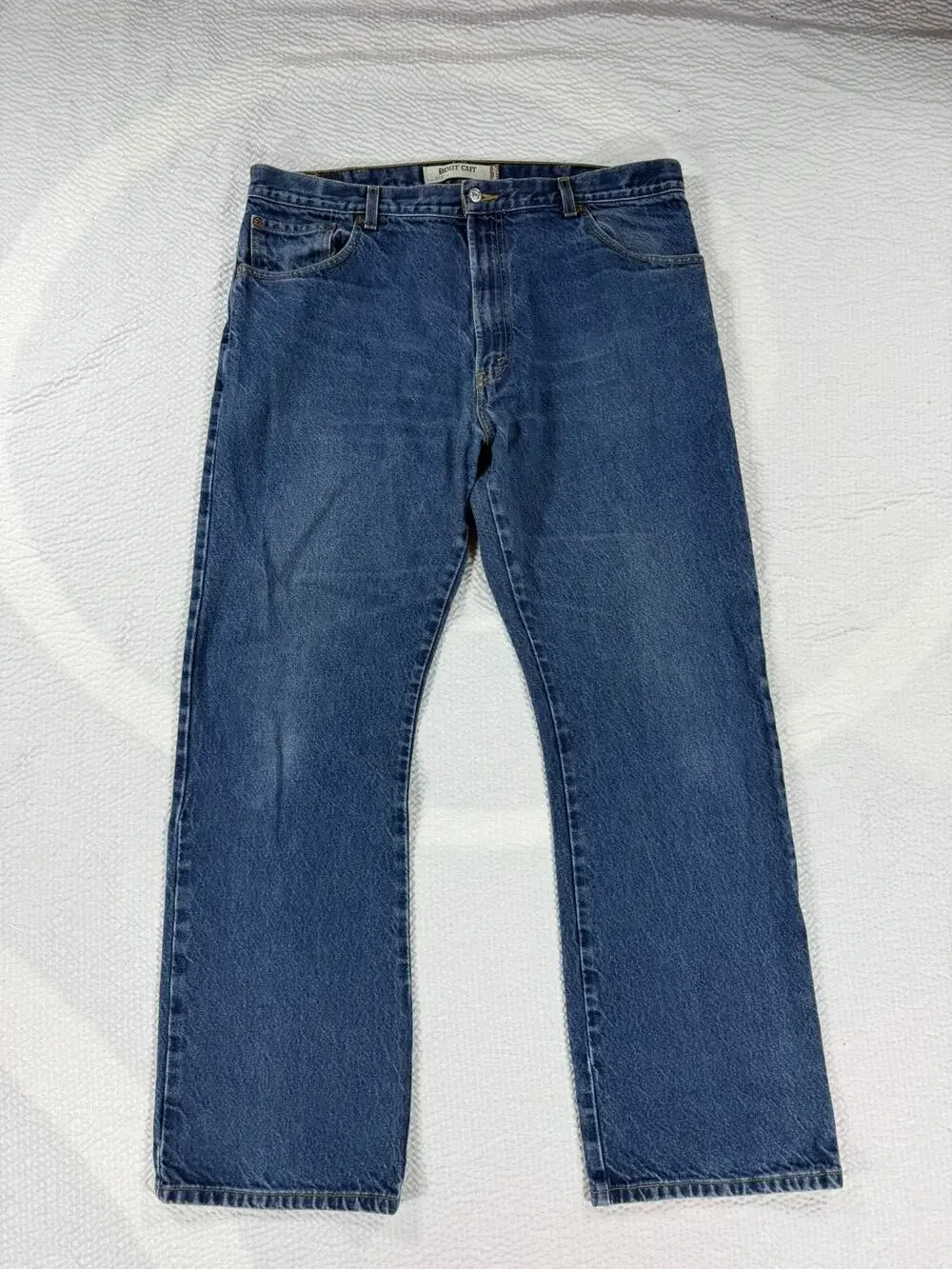 Levi 517 Jeans Mens 40x32 Blue Denim Bootcut Casual Cotton Pockets Light Wash